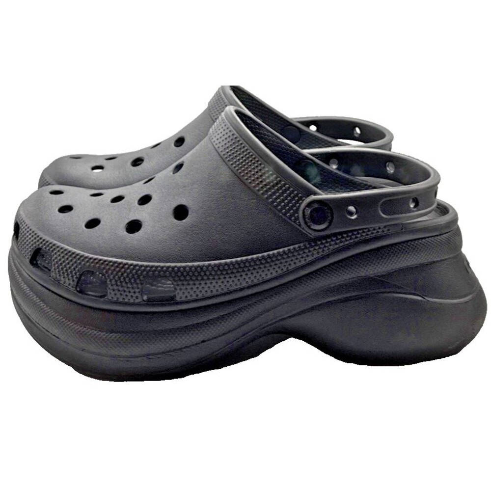 Crocs Bae Platform Clogs Black Size W 8 Gently Used Slip On Classic Summer Fall